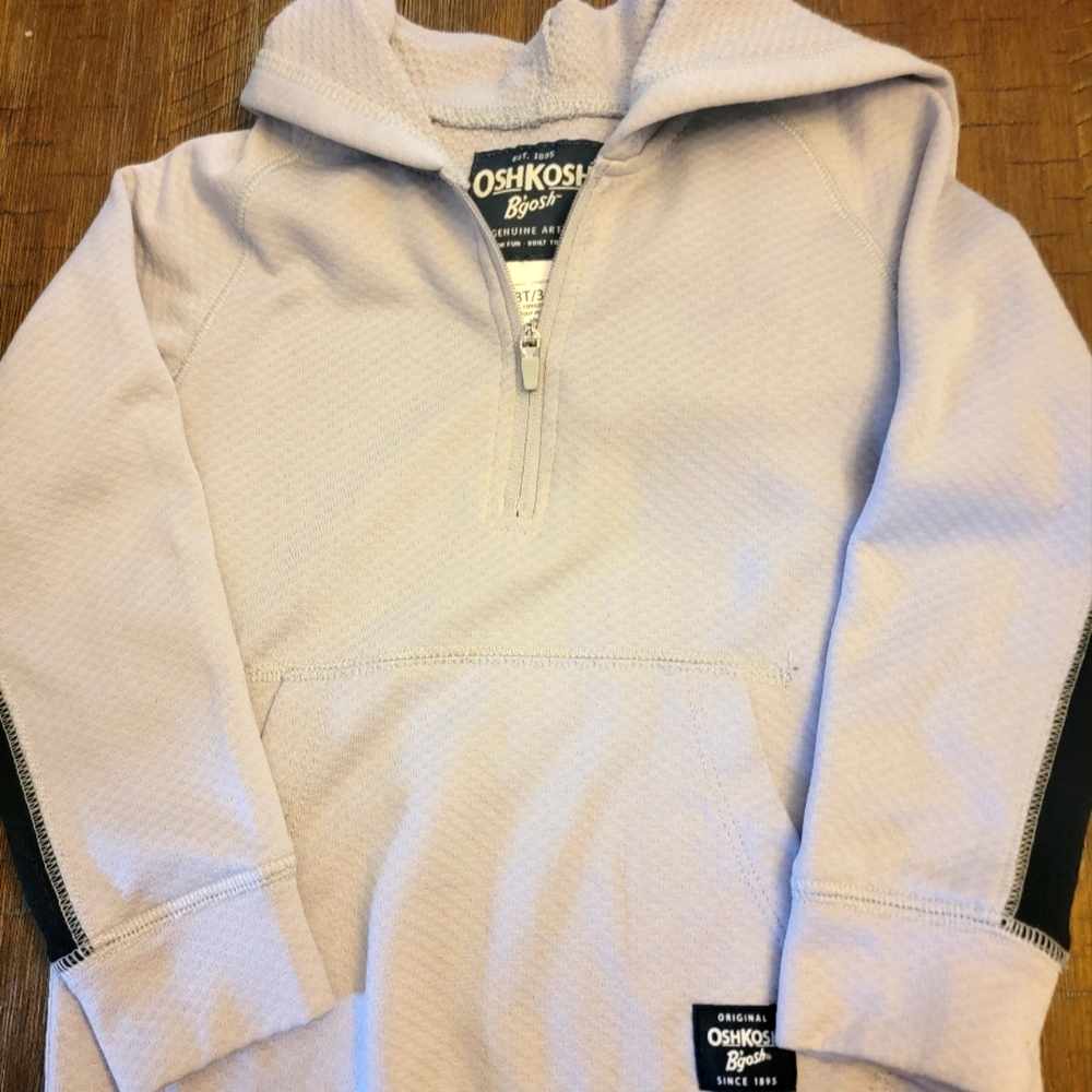 Gray pullover jacket